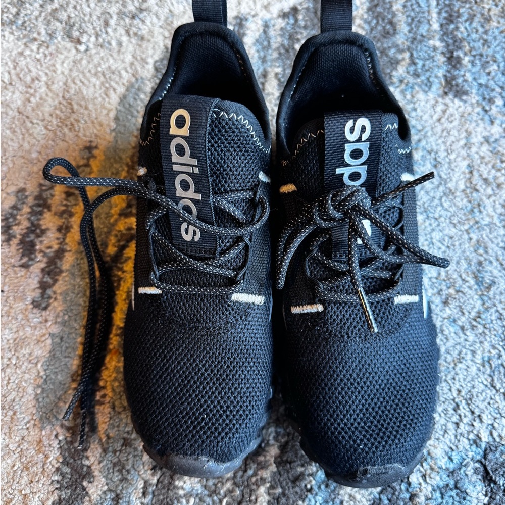 Adidas Kids Black Mesh Sneakers
